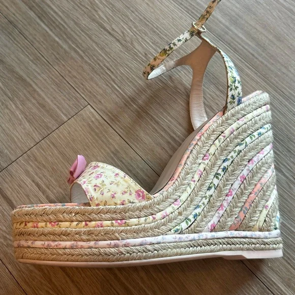 LoveShackFancy X Sophia Webster Lucita Wedges Espadrilles - Picture 7 of 10